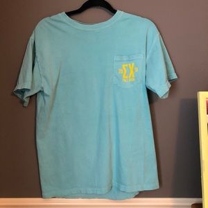Blue sigma chi comfort colors tee M dog
